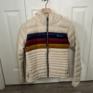 Cotopaxi Womens Fuego Down Jacket Cream Stripes